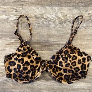 GOOD AMERICAN UNDERWIRE BIKINI TOP IN LEOPARD004